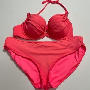 Victoria’s Secret Pink Halter Bikini Swimsuit